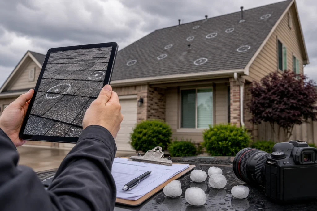 Document Hail Damage for an Insurance Claim 1