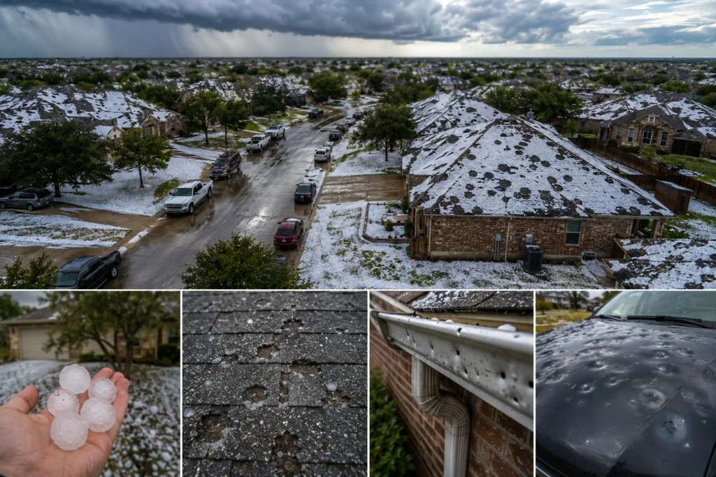 Hail Damage Roof Insurance Claim 1